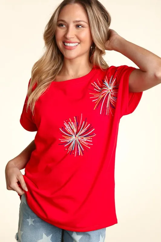 DOLMAN FIREWORK SEQUIN OVERSIZED KNIT TO
