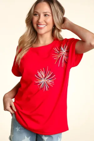 DOLMAN FIREWORK SEQUIN OVERSIZED KNIT TO