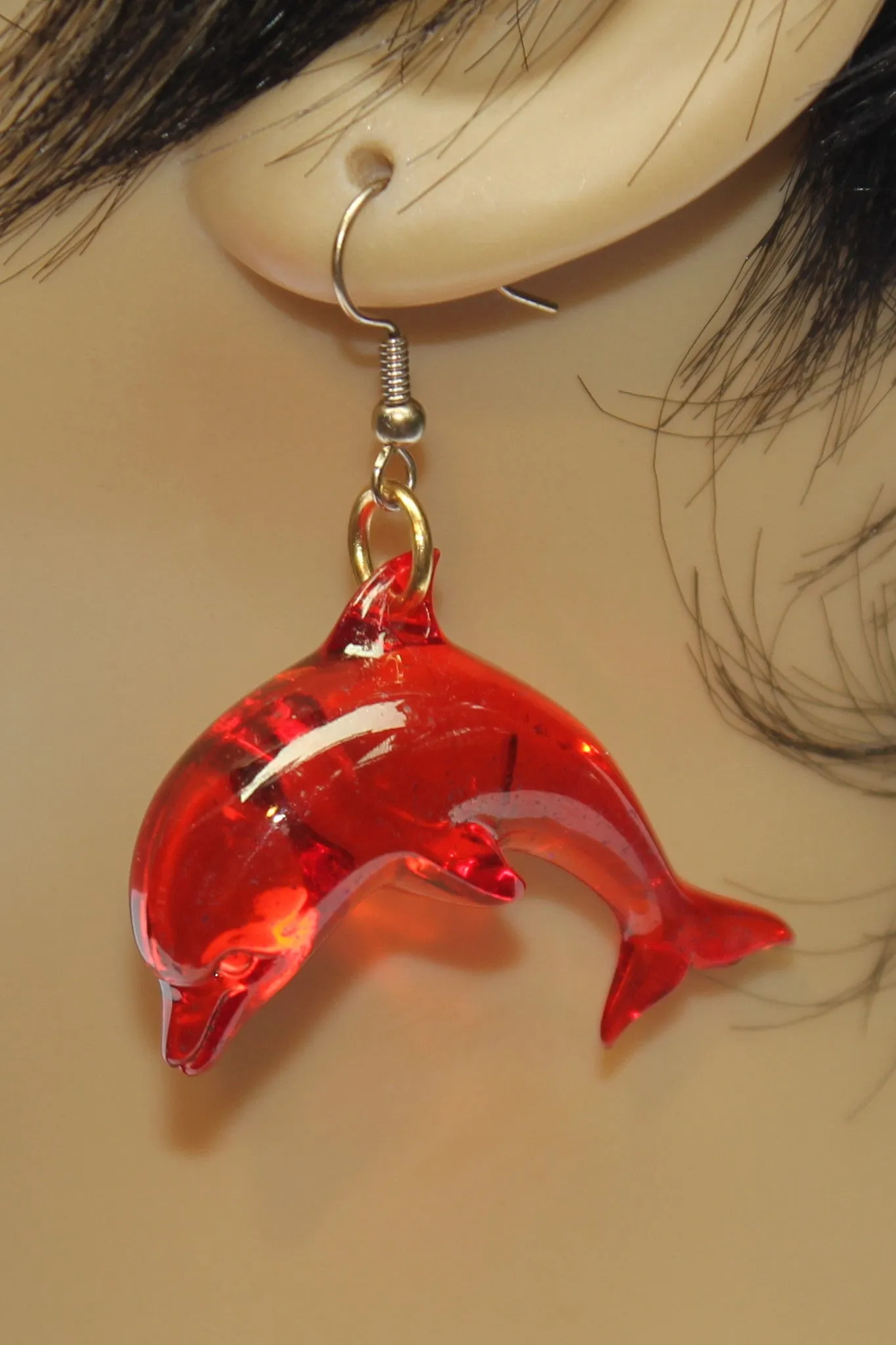 Dolphin Plexi Earrings