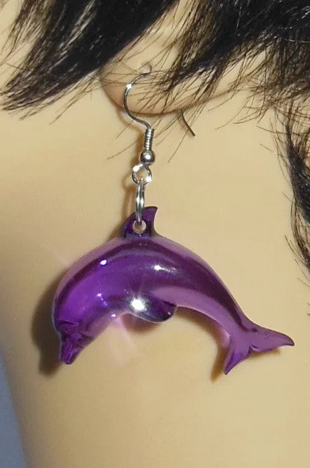 Dolphin Plexi Earrings
