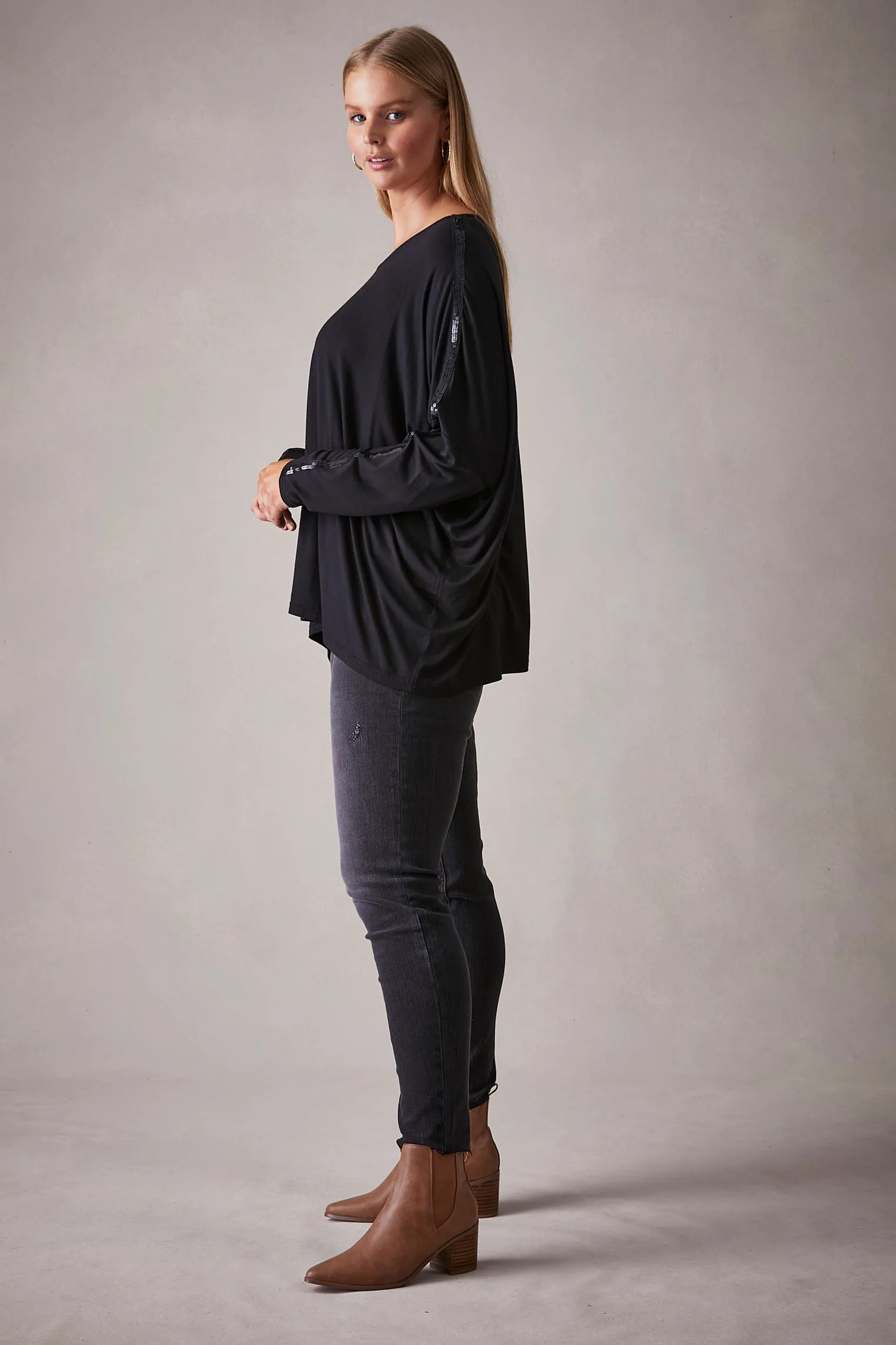 Eb&Ive Belvoir Sequin Top