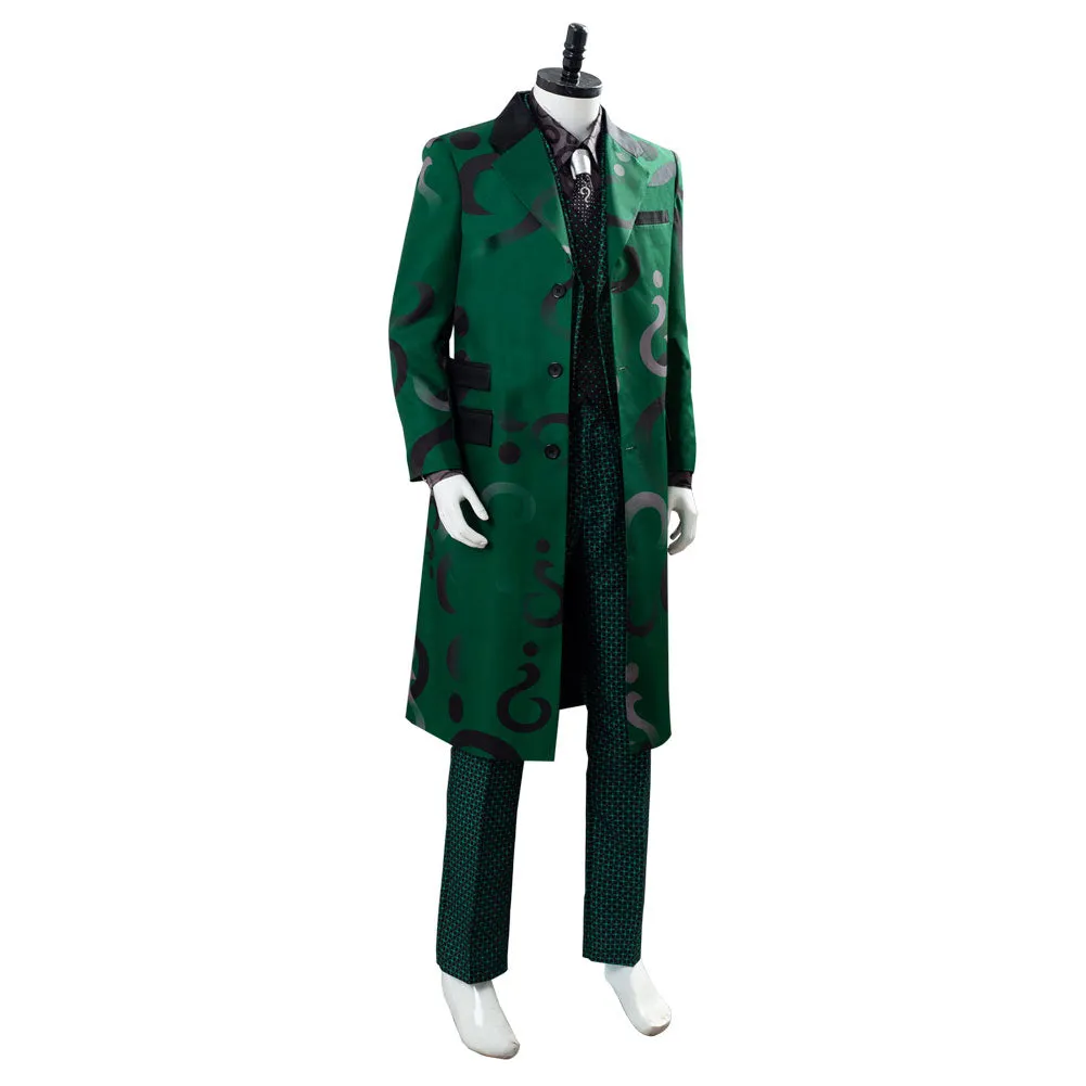 Edward Nygma Gotham Season 5 The Riddler Green Uniform Cosplay Costume