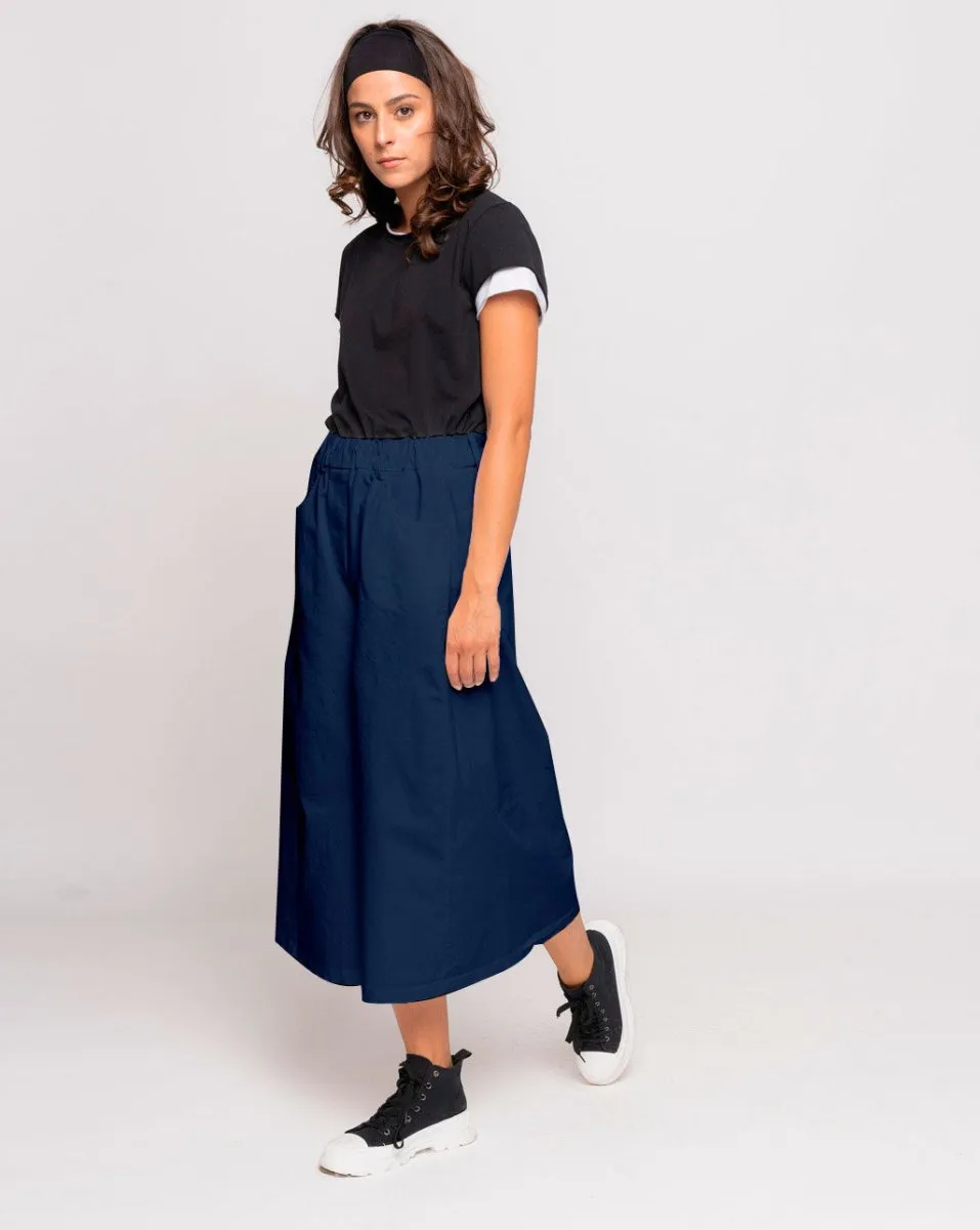 Elastic Wide Leg Trouser