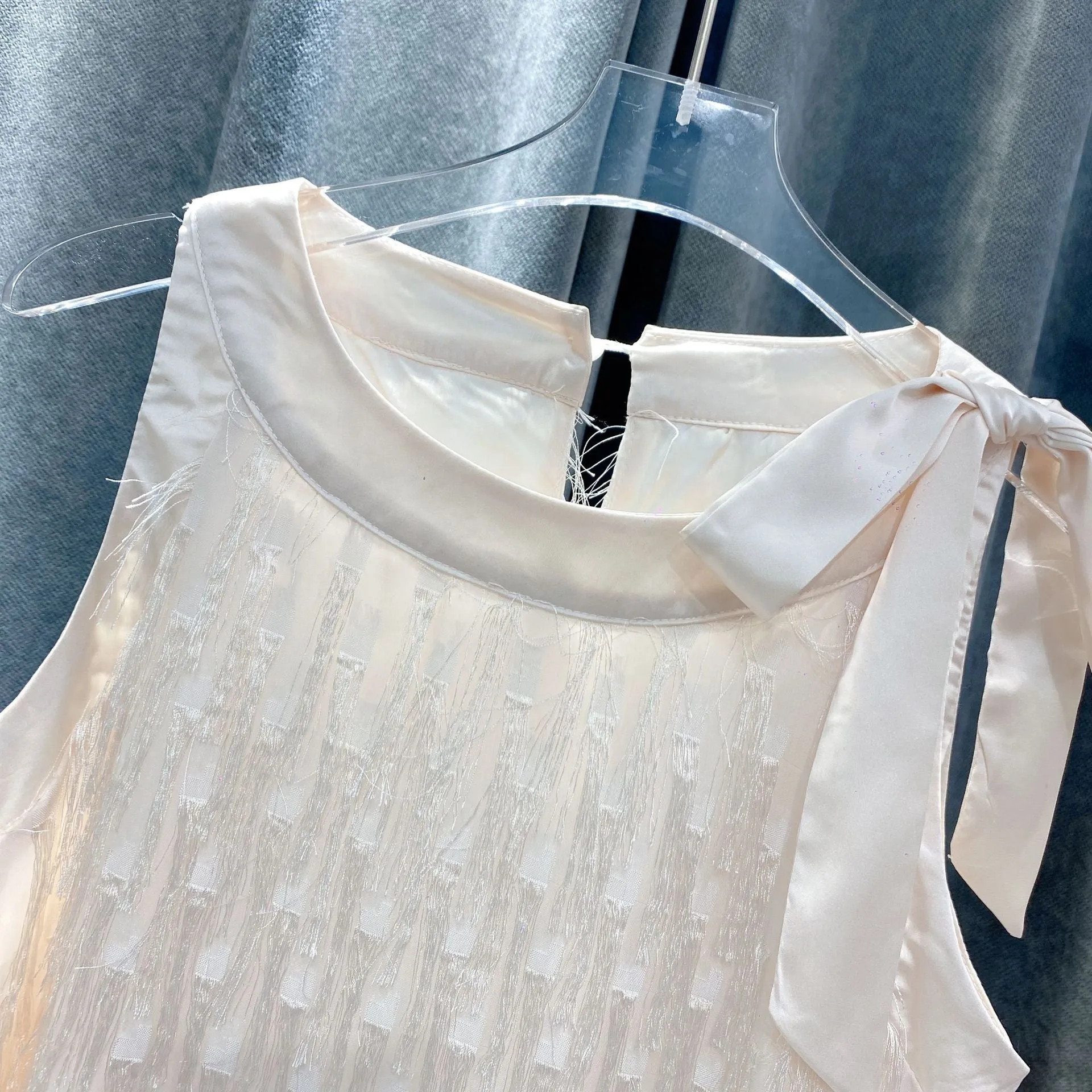 Elegant Mother & Daughter Matching Summer Dress - Ruffled Layered Chiffon with Sequin Embellishments