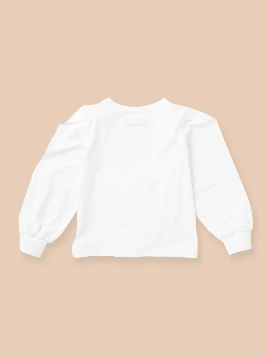 Eliana White Sequin Top
