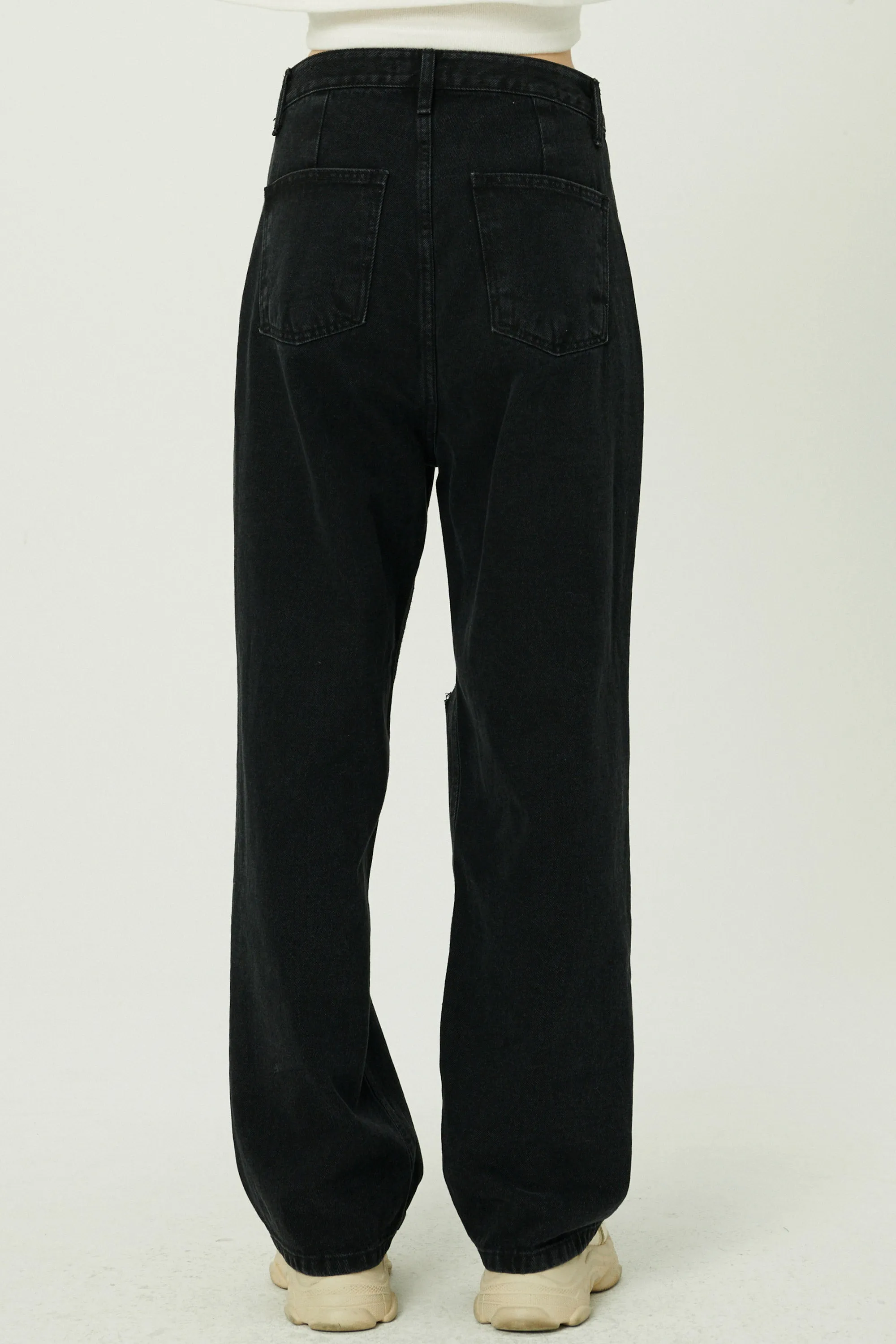 Elo Cutout Wide Leg Jeans