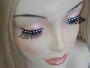 Eyelashes Crystals Black Glamour
