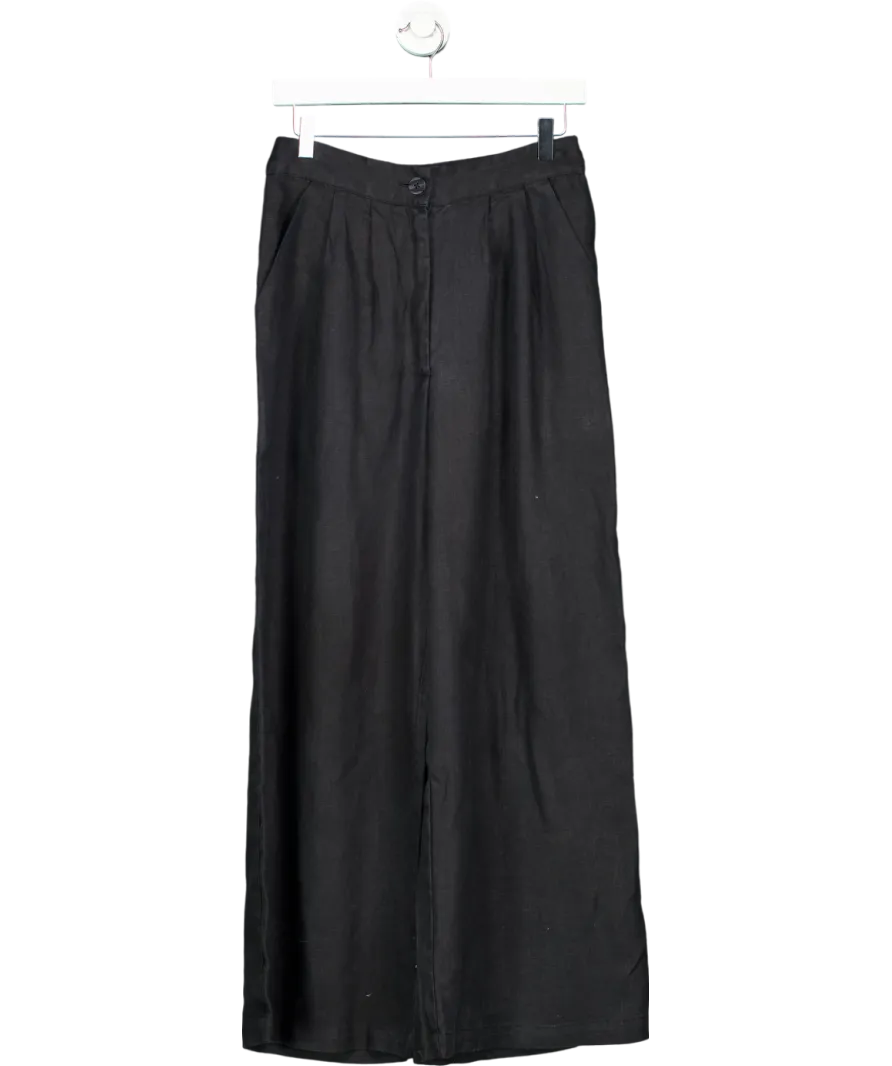 Faithful The Brand Black Wide Leg Trousers UK S