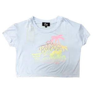 FBZ St Bart's Rhinestone Blue S/S Tee