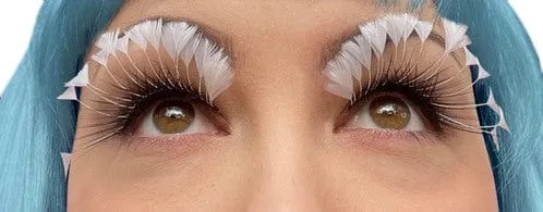 Feather White  False Eyelashes