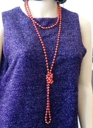 Flapper Red 1920's Costume Beads