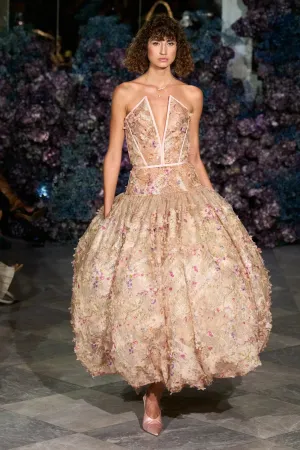 Floral Drop Waist Bubble Dress