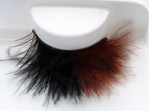 Fluffy Eyelashes Brown and Black