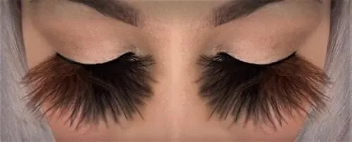 Fluffy Eyelashes Brown and Black