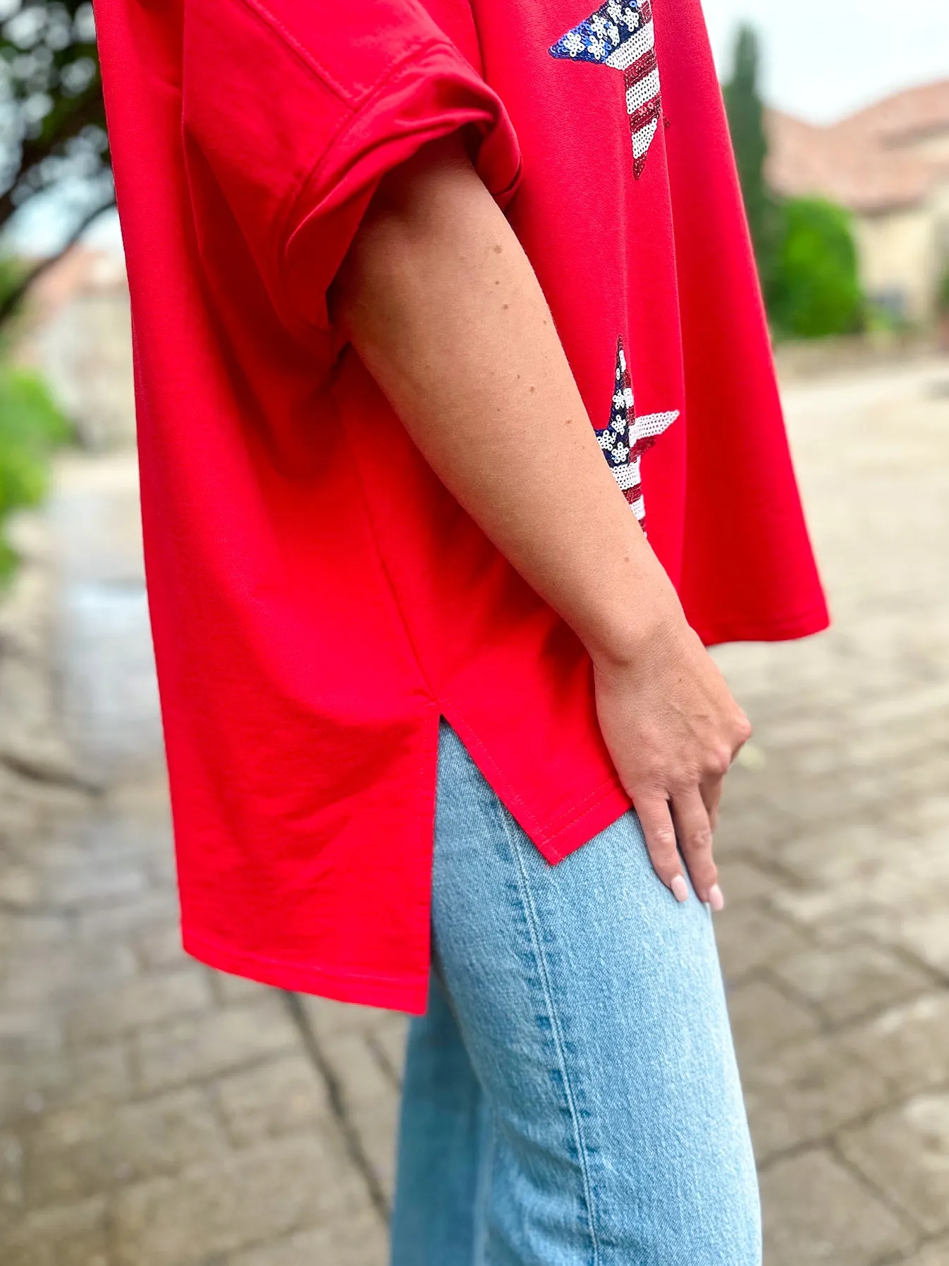 Freedom Oversized Terry Top