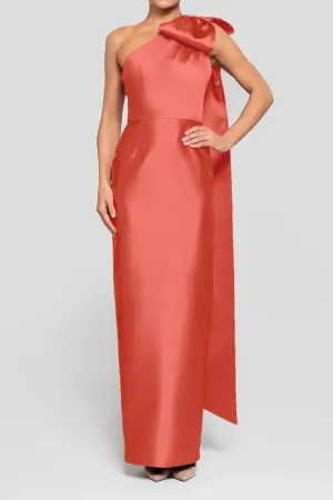 Gabriella Silk and Wool Column Gown