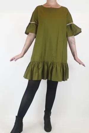 Gorman green 100% organic cotton dress size 12