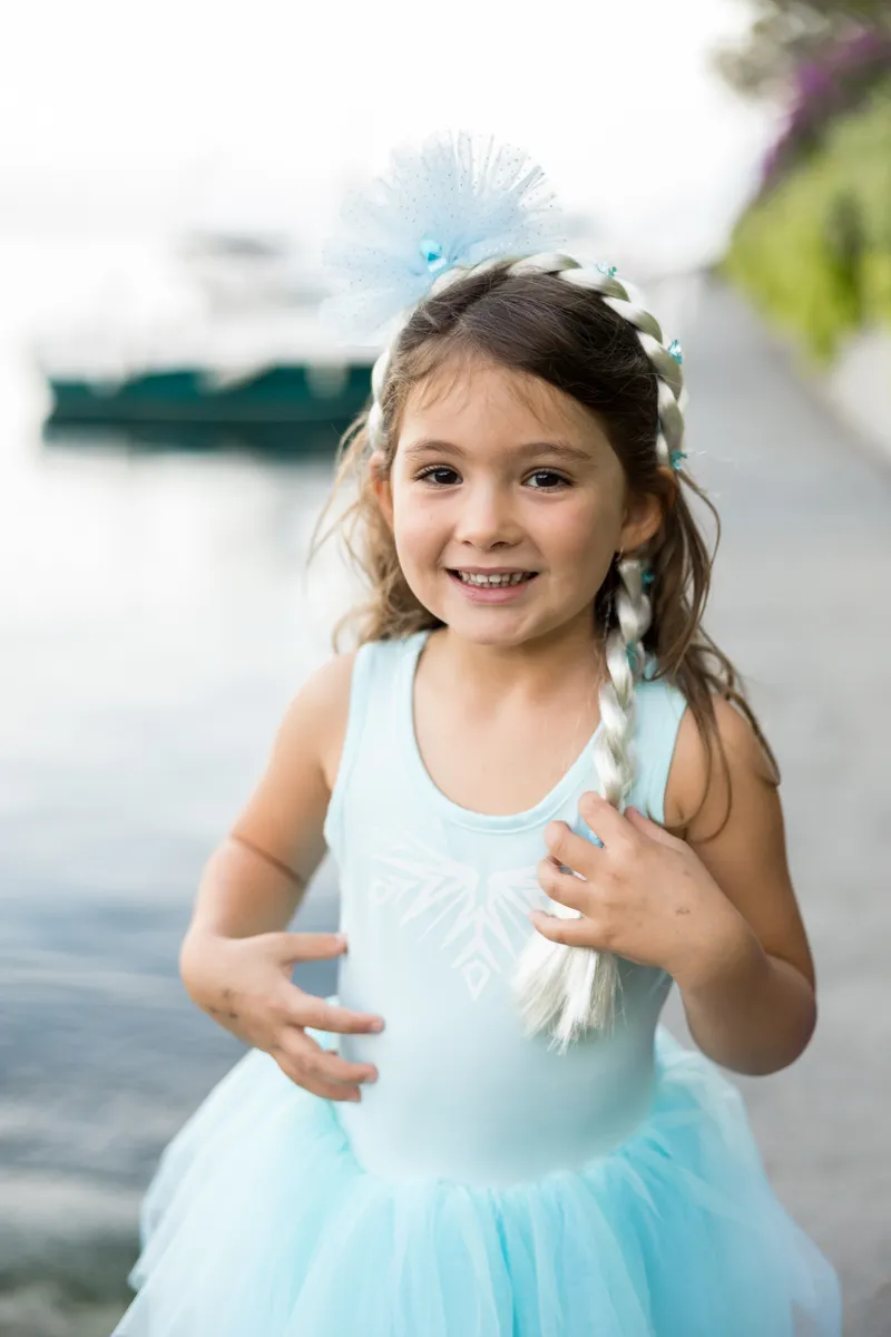 Great Pretenders Elsa Ballet Tutu Dress, Lt Blue, Size 5-6