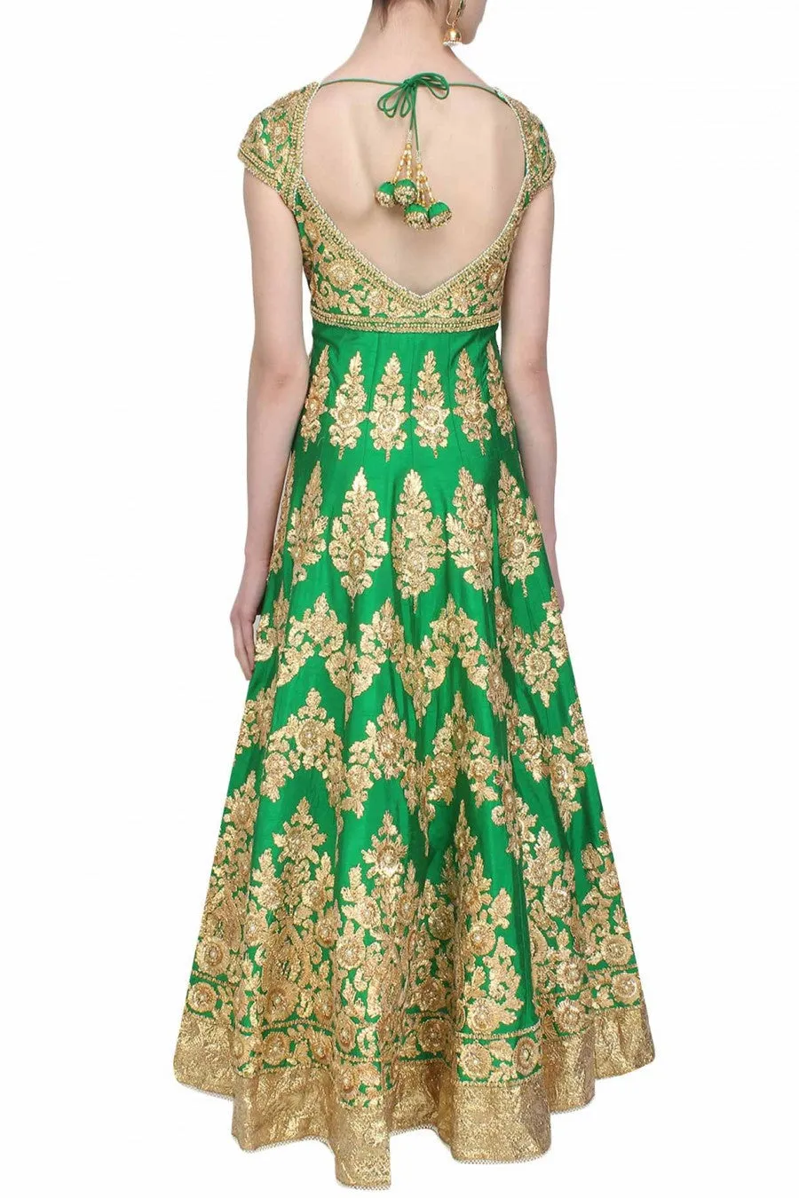 Green Gotta Patti Anarkali