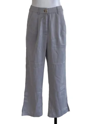 Grey Satin Pants