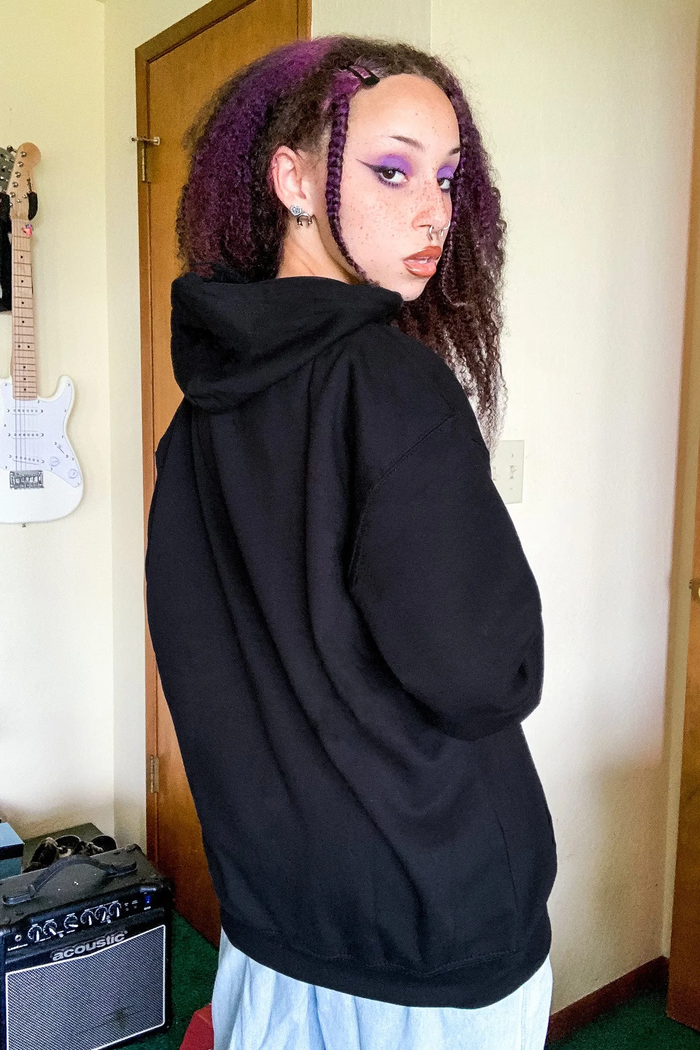 Hardcore Death Metal Rhinestone Hoodie