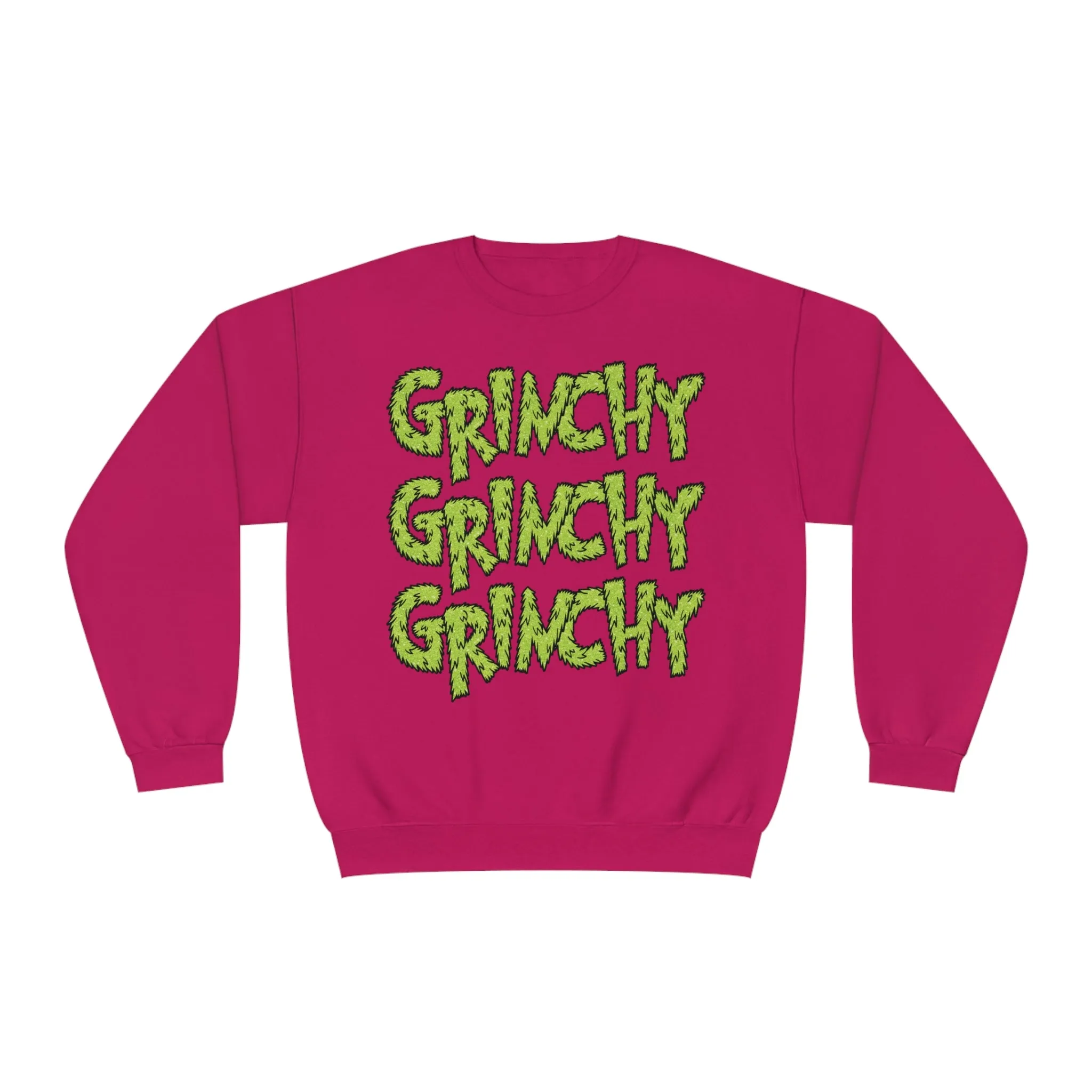 Hazel Blues® |  Grinchy Grinchy Grinchy Faux Sequin Graphic Sweatshirt