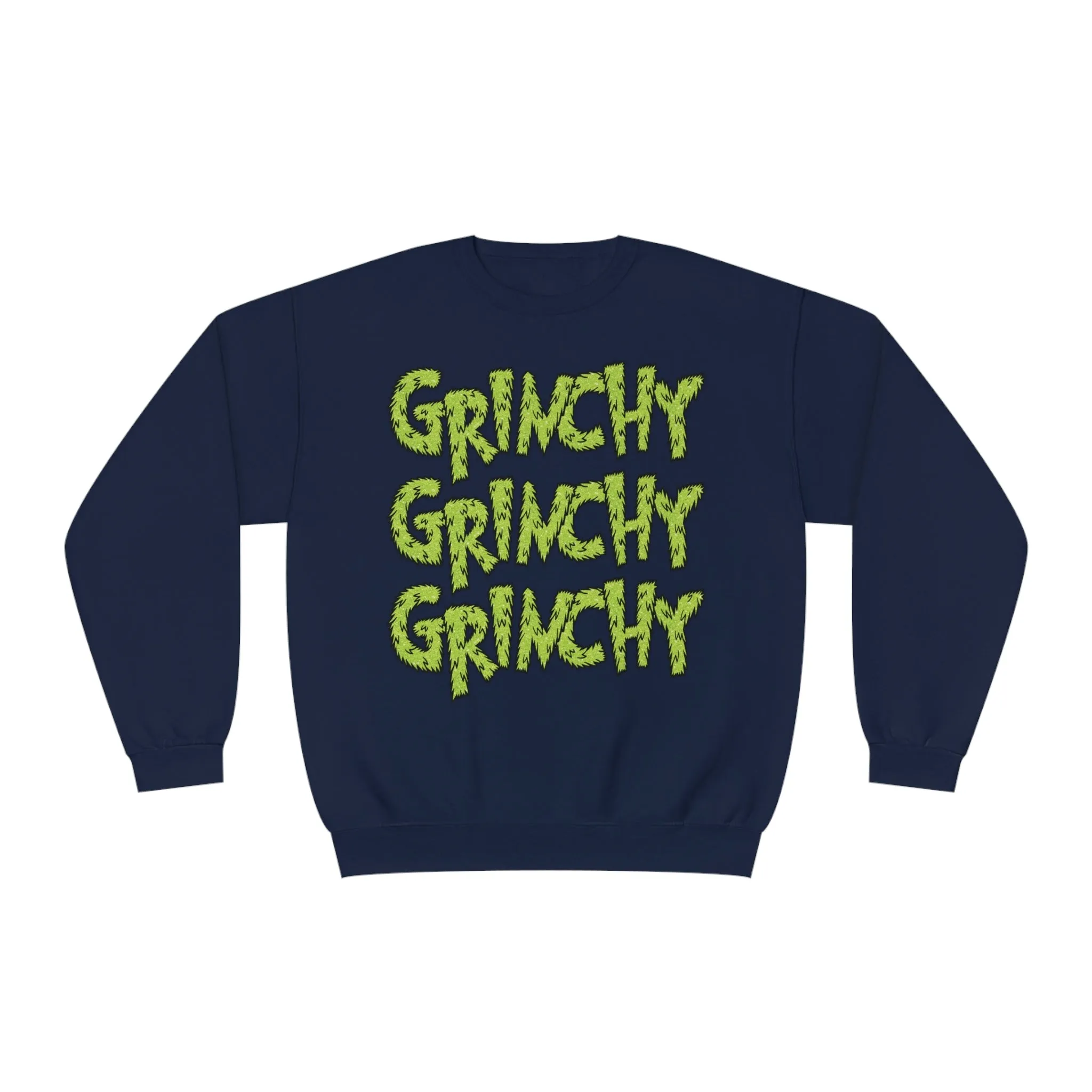 Hazel Blues® |  Grinchy Grinchy Grinchy Faux Sequin Graphic Sweatshirt