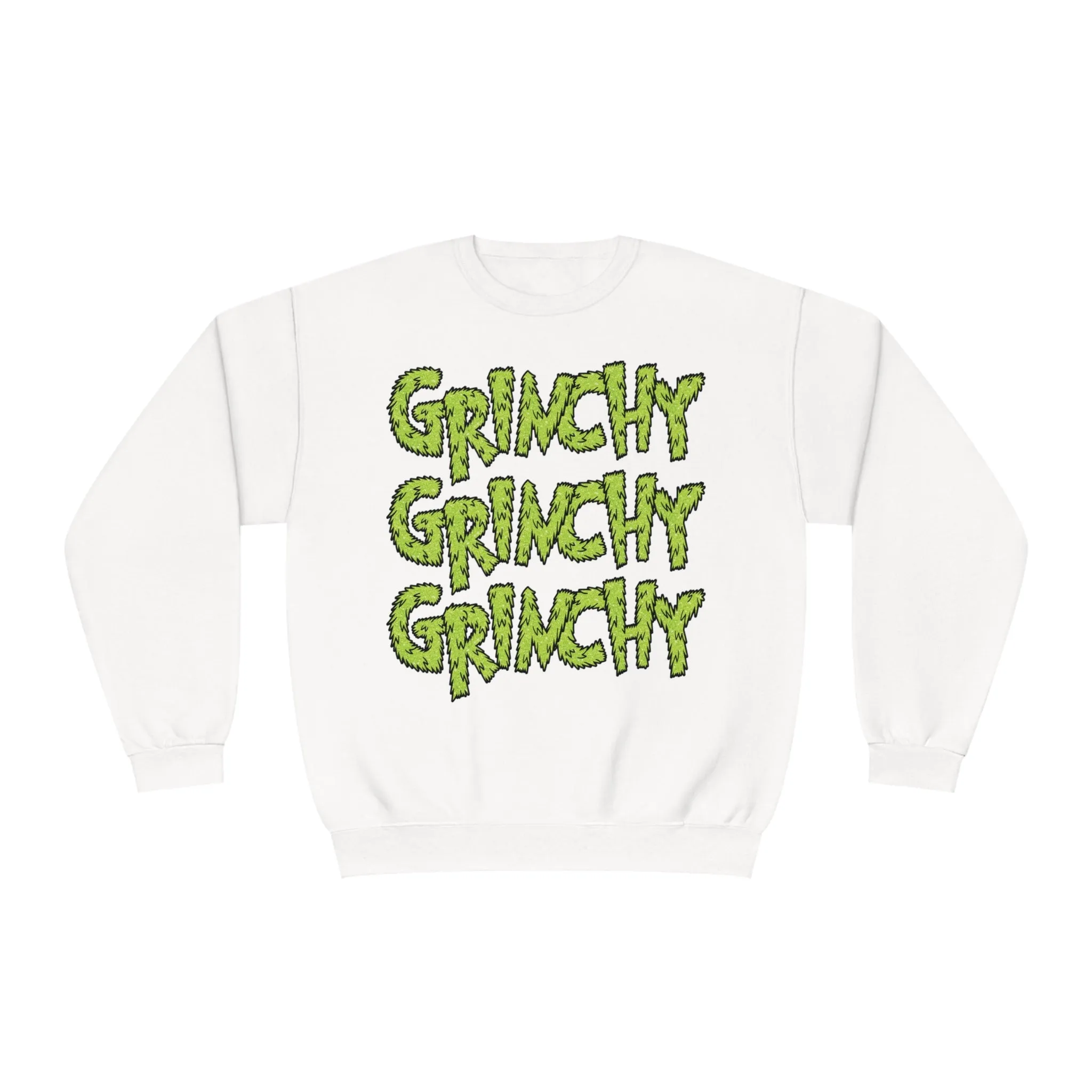 Hazel Blues® |  Grinchy Grinchy Grinchy Faux Sequin Graphic Sweatshirt