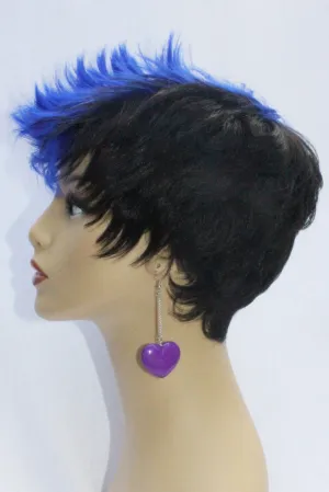 Heart Dangle on Chain Earrings