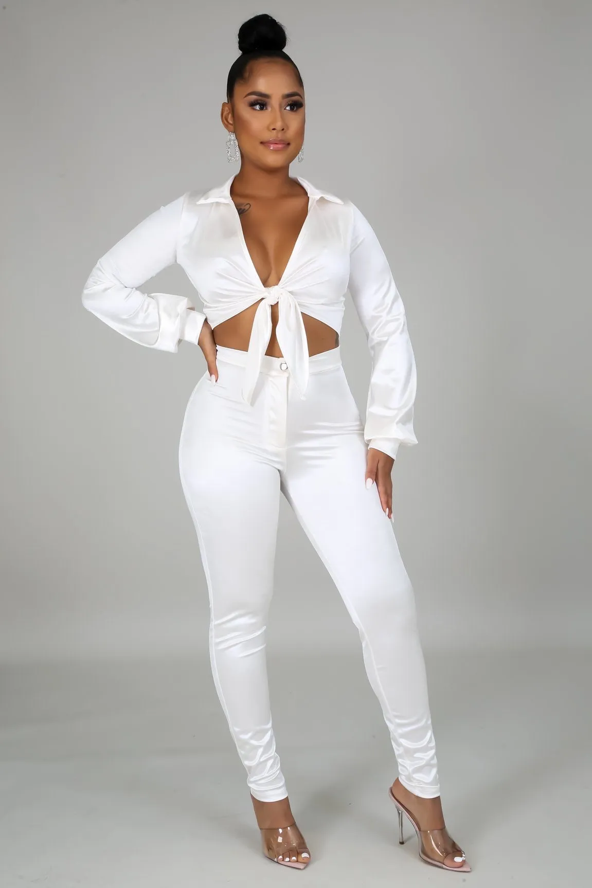 Heather pants set