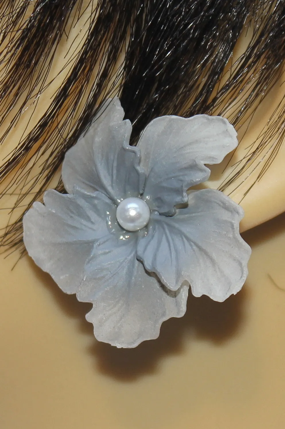 Hibiscus Flower Earrings