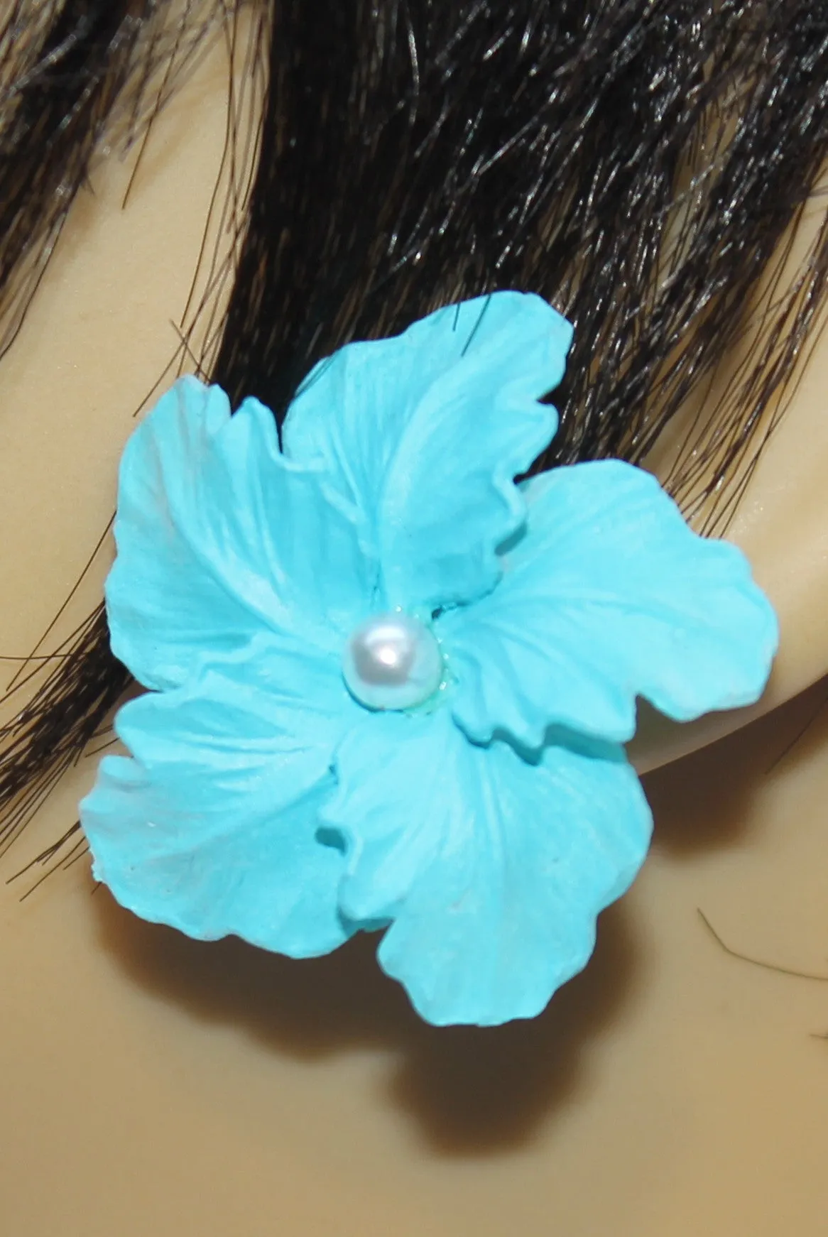 Hibiscus Flower Earrings