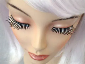 Holographic Tinsel False Eyelashes Black