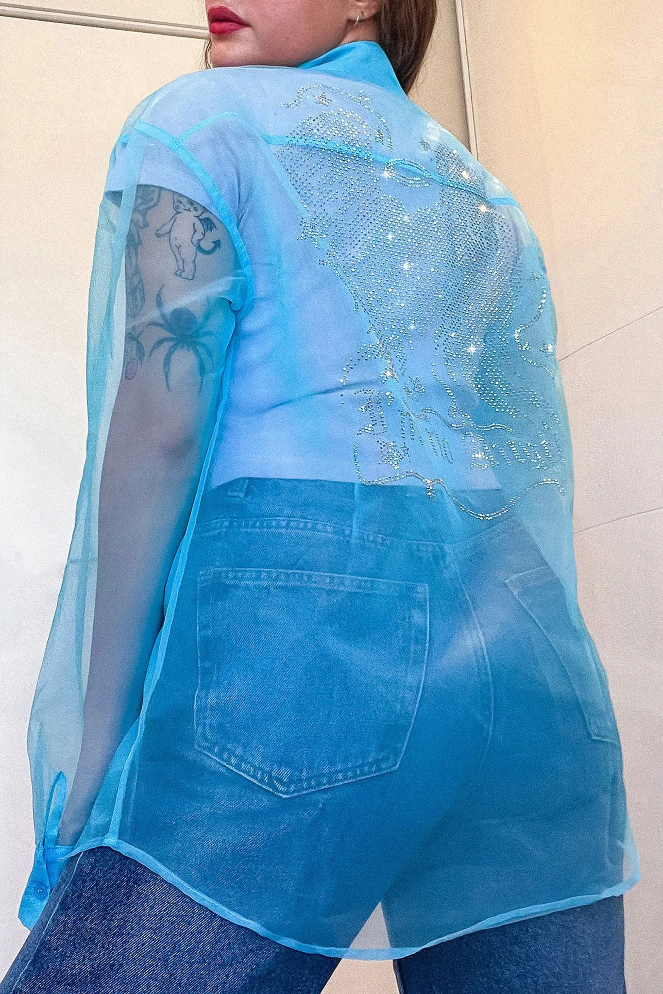 I'm No Angel Rhinestone Shirt