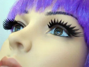 Jagged False Black Eyelashes
