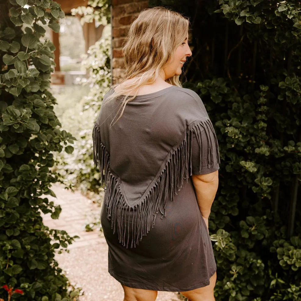 Just Leave Her Wild Fringe Dress