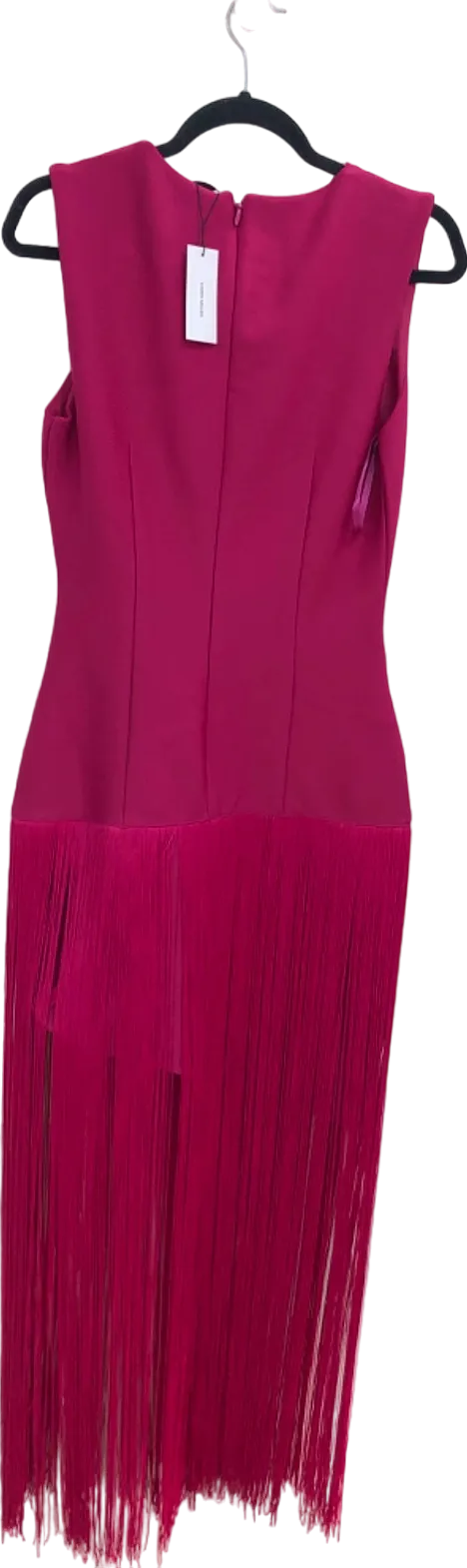 Karen Millen Pink Fringe Dress UK S