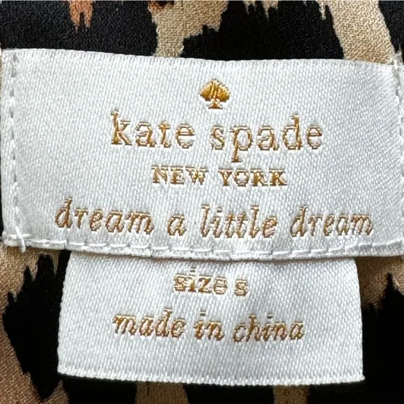 Kate Spade Meow Leopard Print Pajama Set