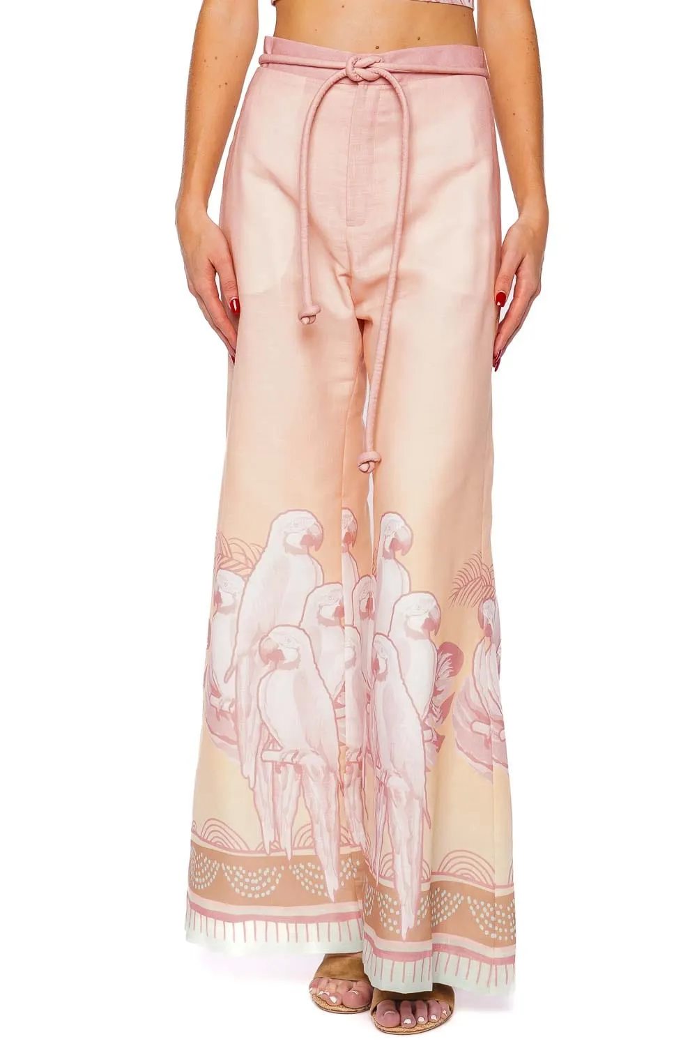 La Colina Belted Wide Leg Pants