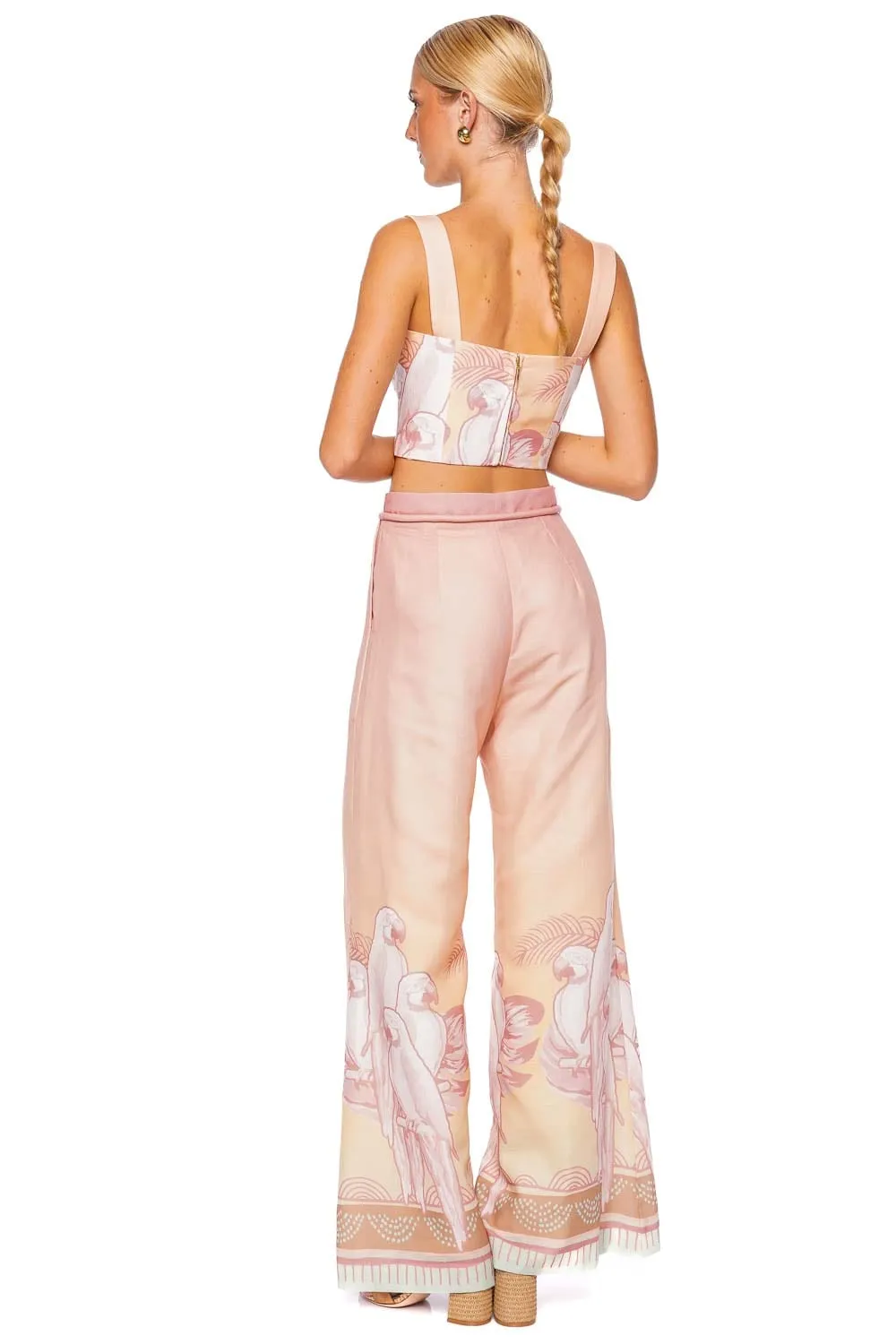 La Colina Belted Wide Leg Pants