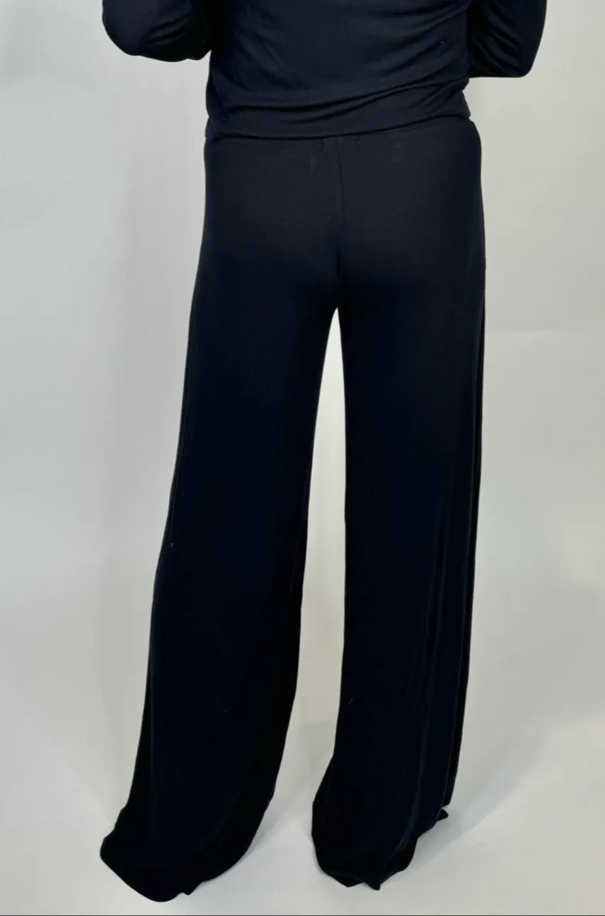 LA Made Jonah Wide Leg Pant Black