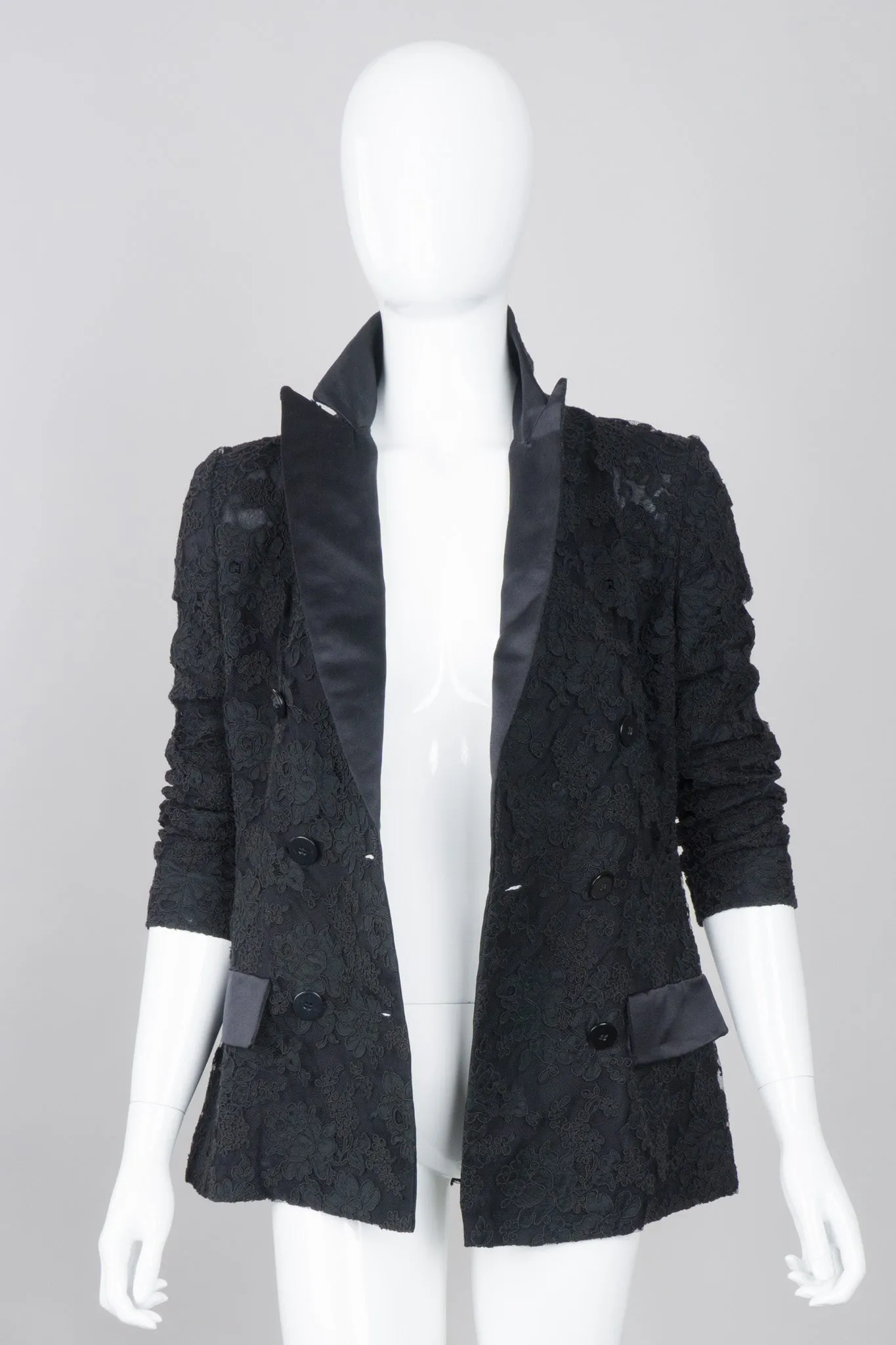 Lace Tuxedo Jacket