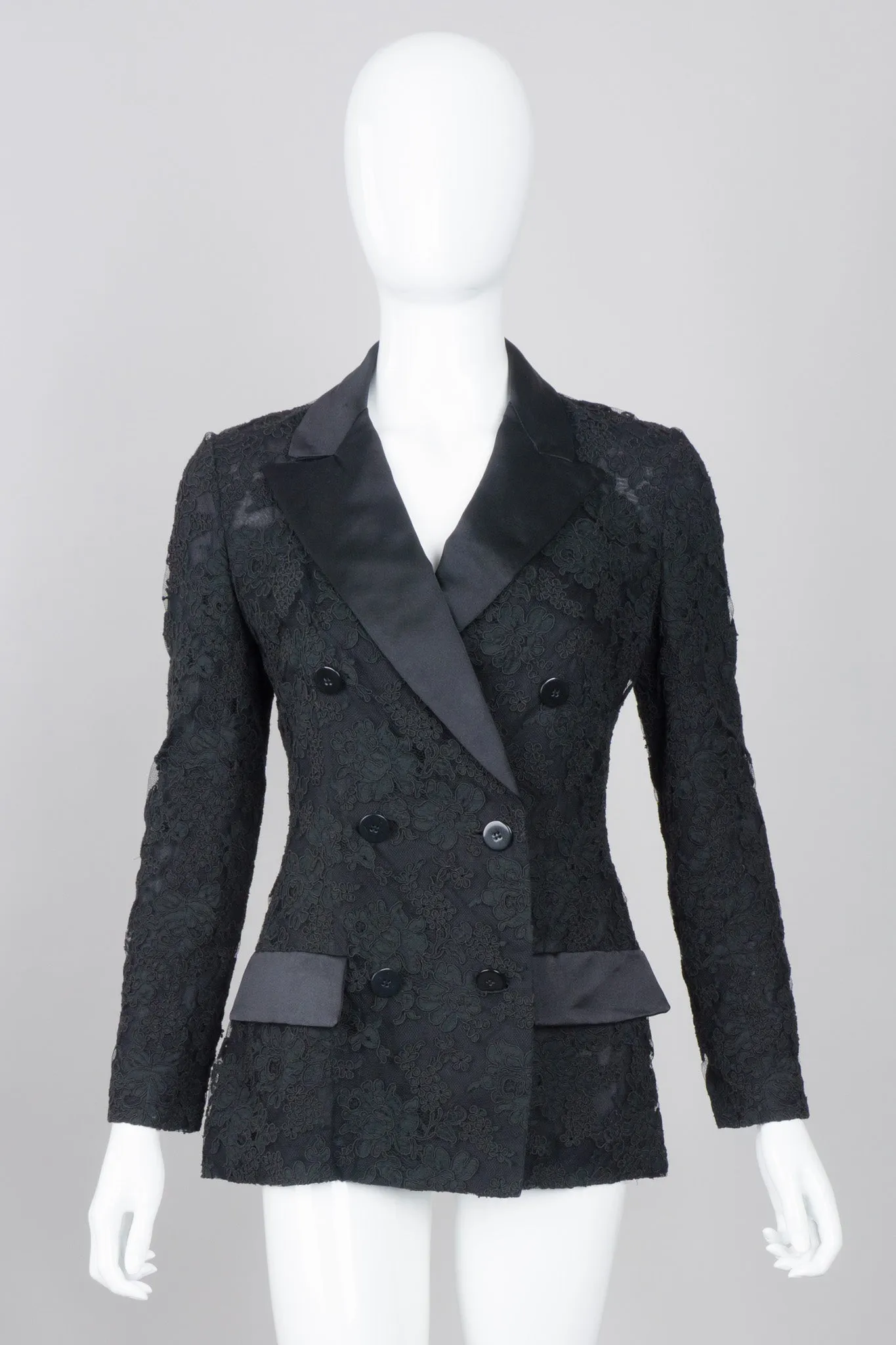Lace Tuxedo Jacket