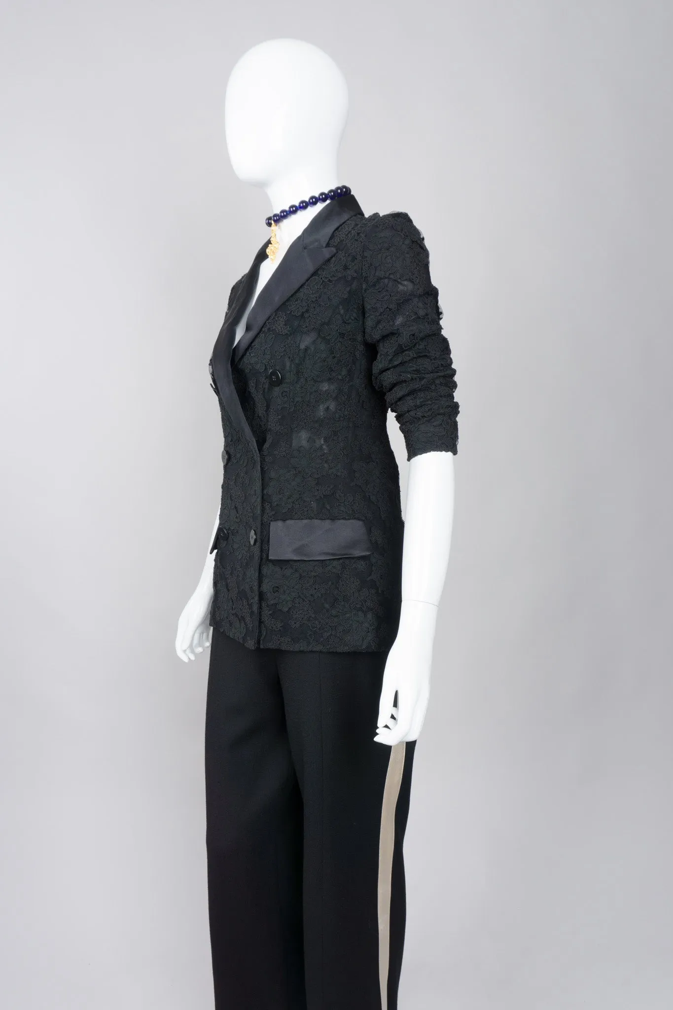 Lace Tuxedo Jacket
