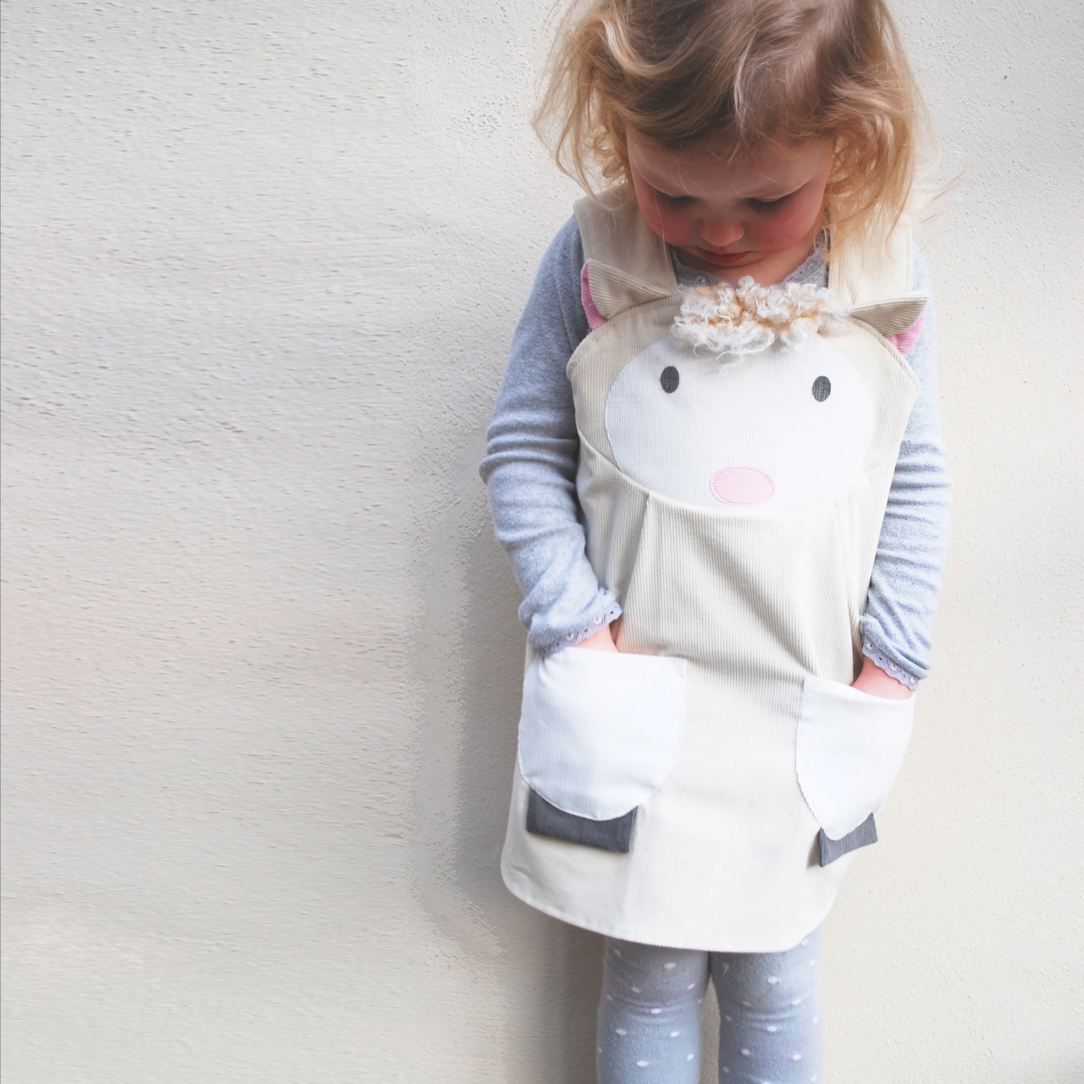 Lamb dress for little girls