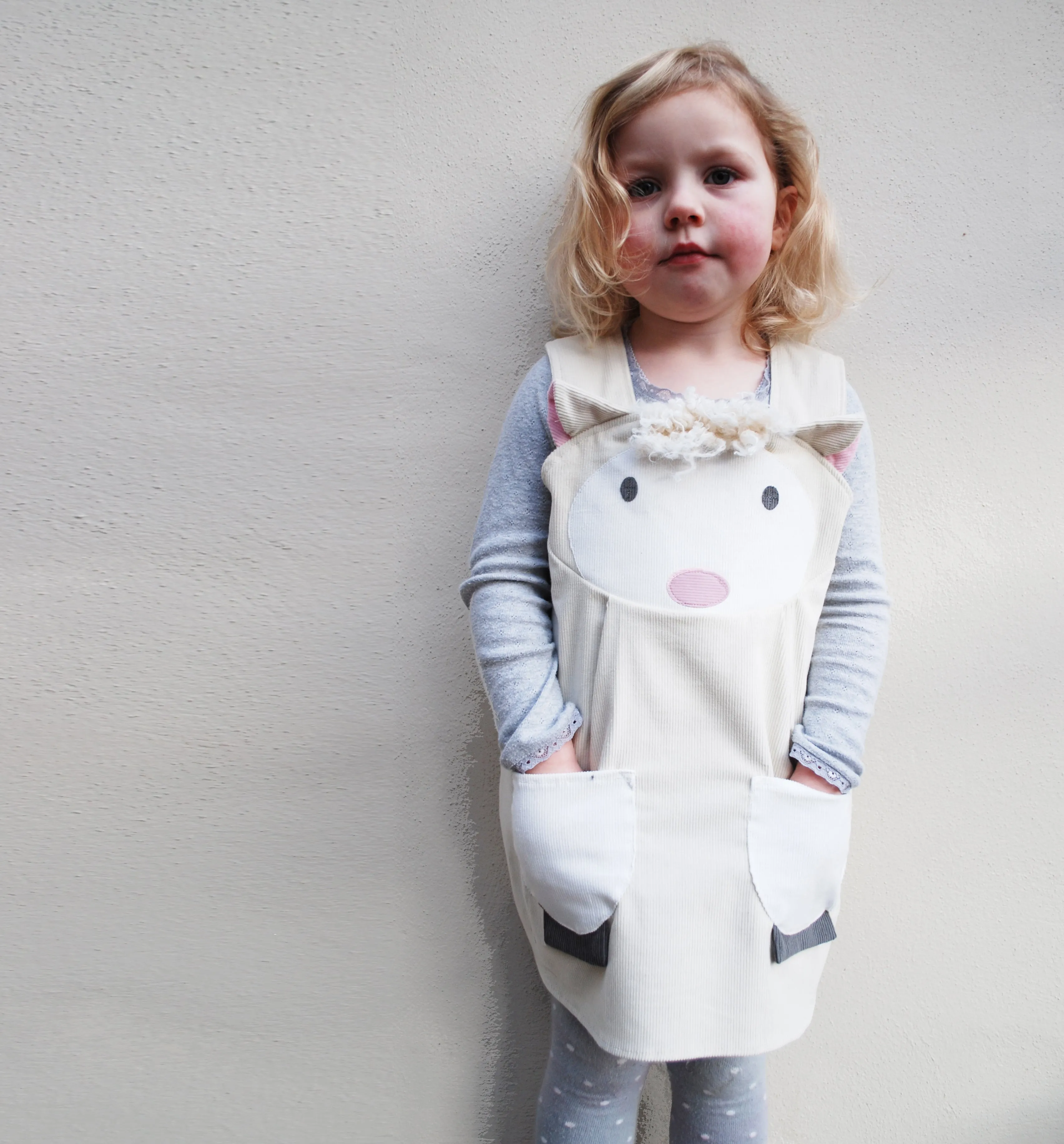 Lamb dress for little girls
