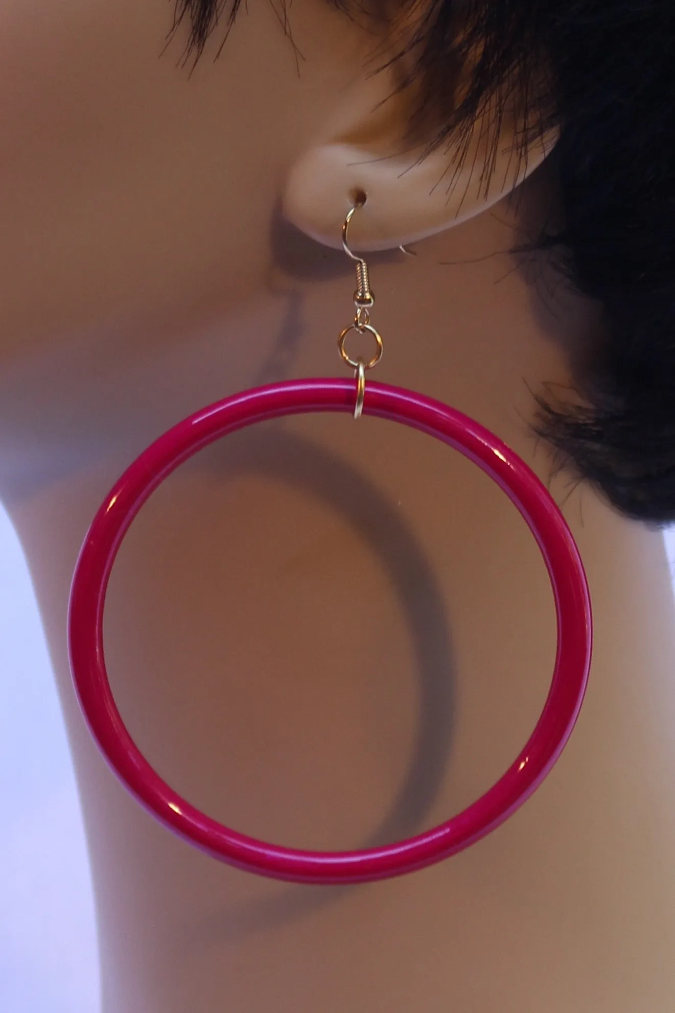 Large 60's Hoop Earrings