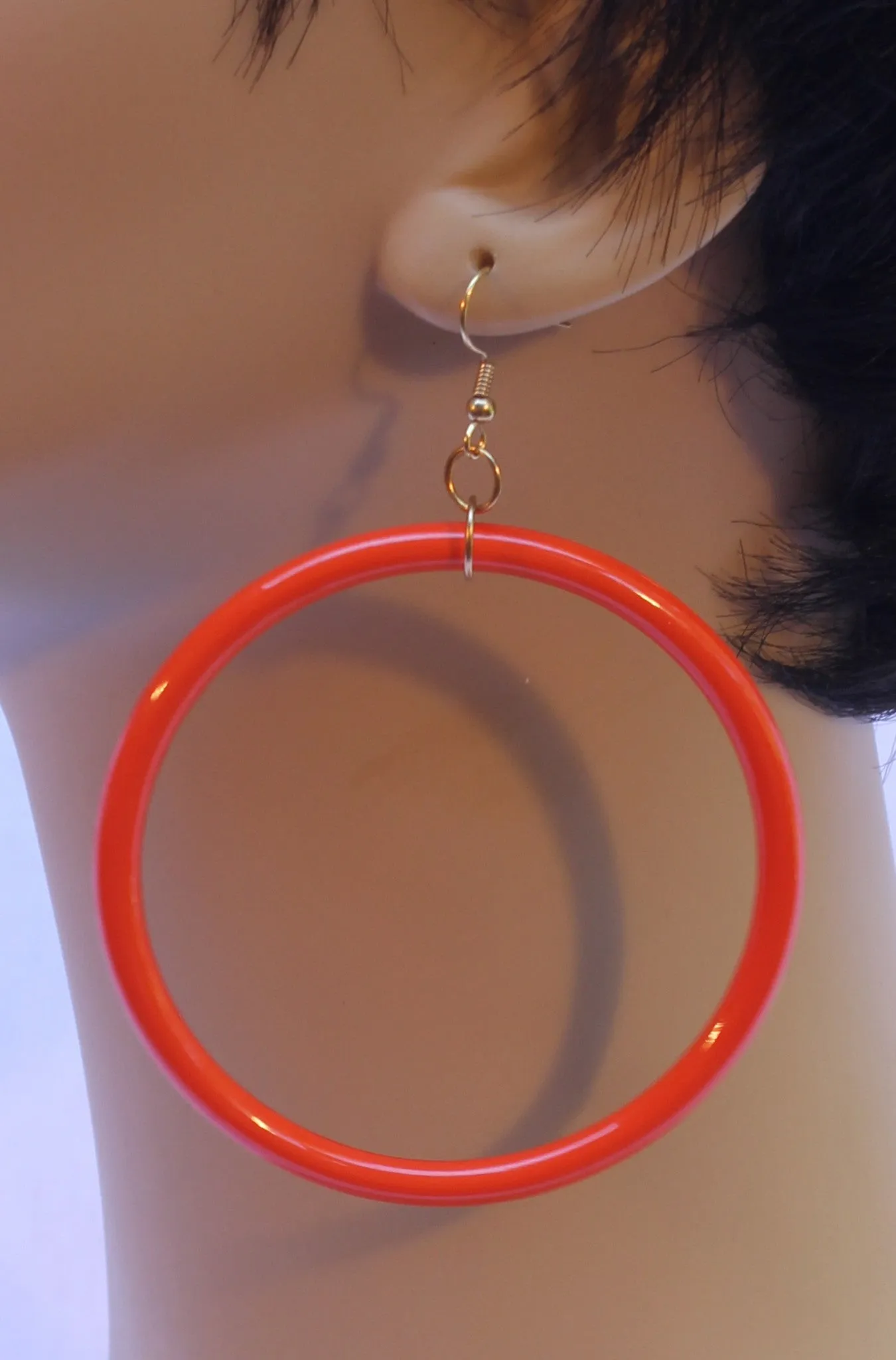 Large 60's Hoop Earrings
