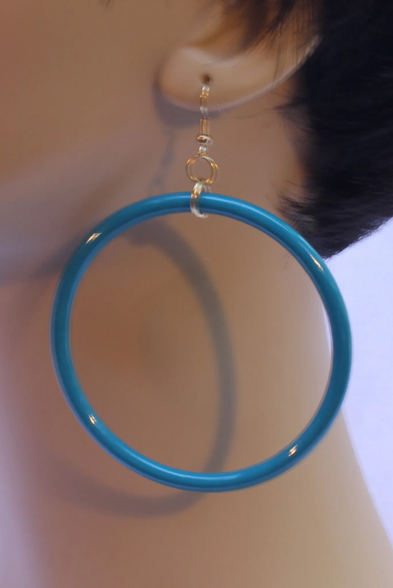 Large 60's Hoop Earrings