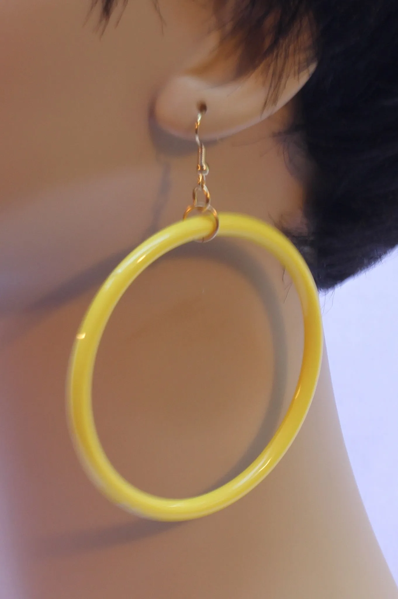 Large 60's Hoop Earrings